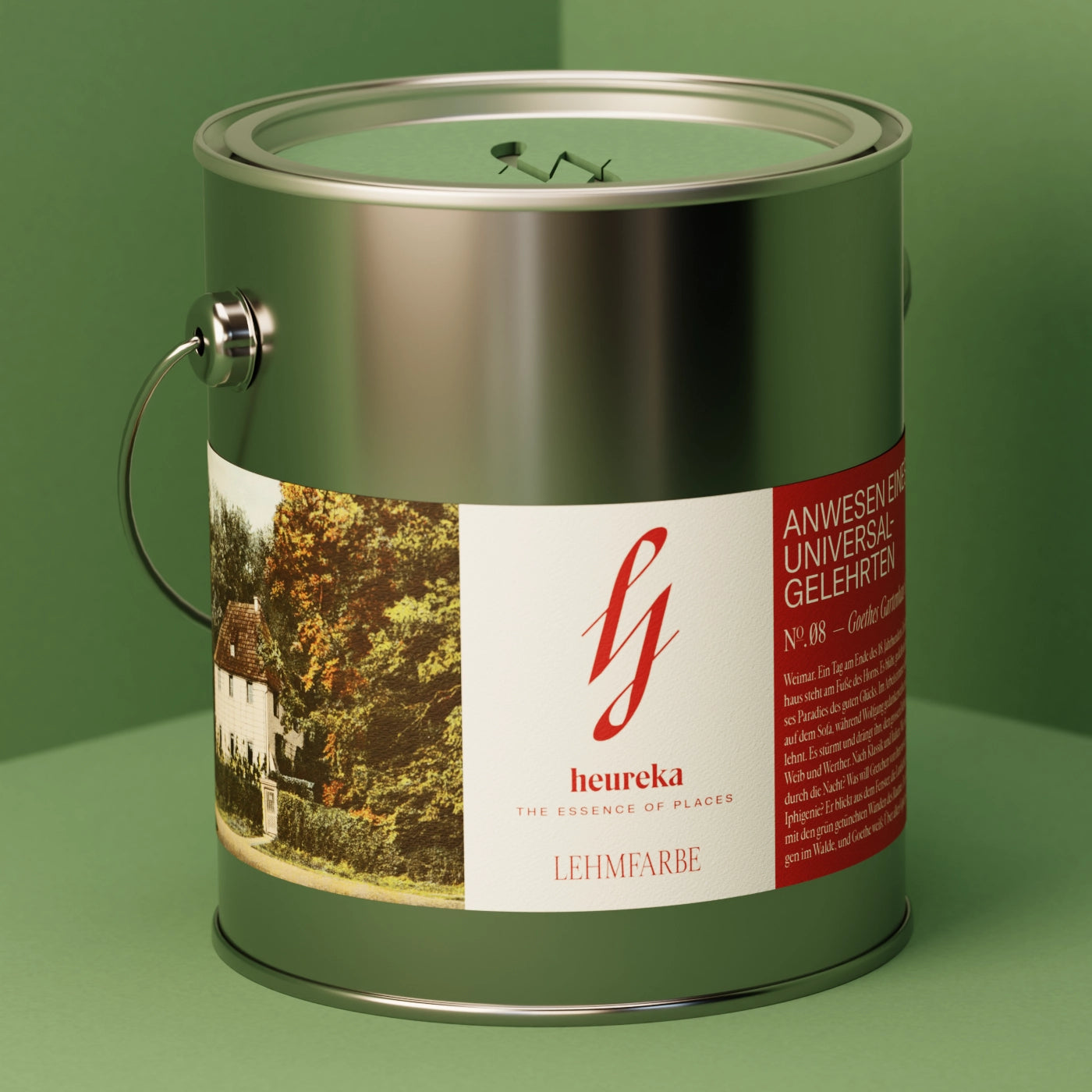 №. 08 — Goethes Gartenhaus Grün Lehmfarbe