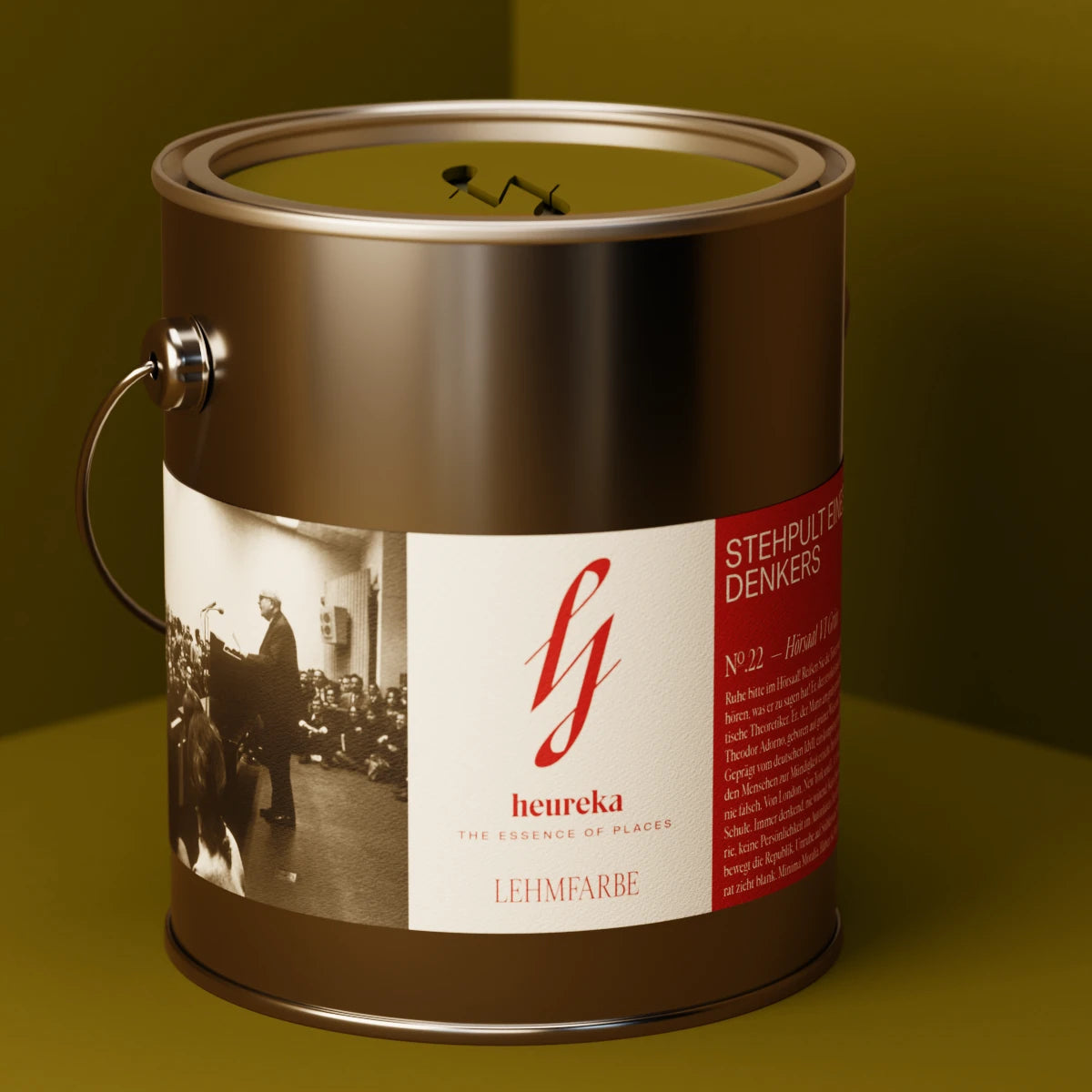 №. 22 — Hörsaal VI Grün Lehmfarbe